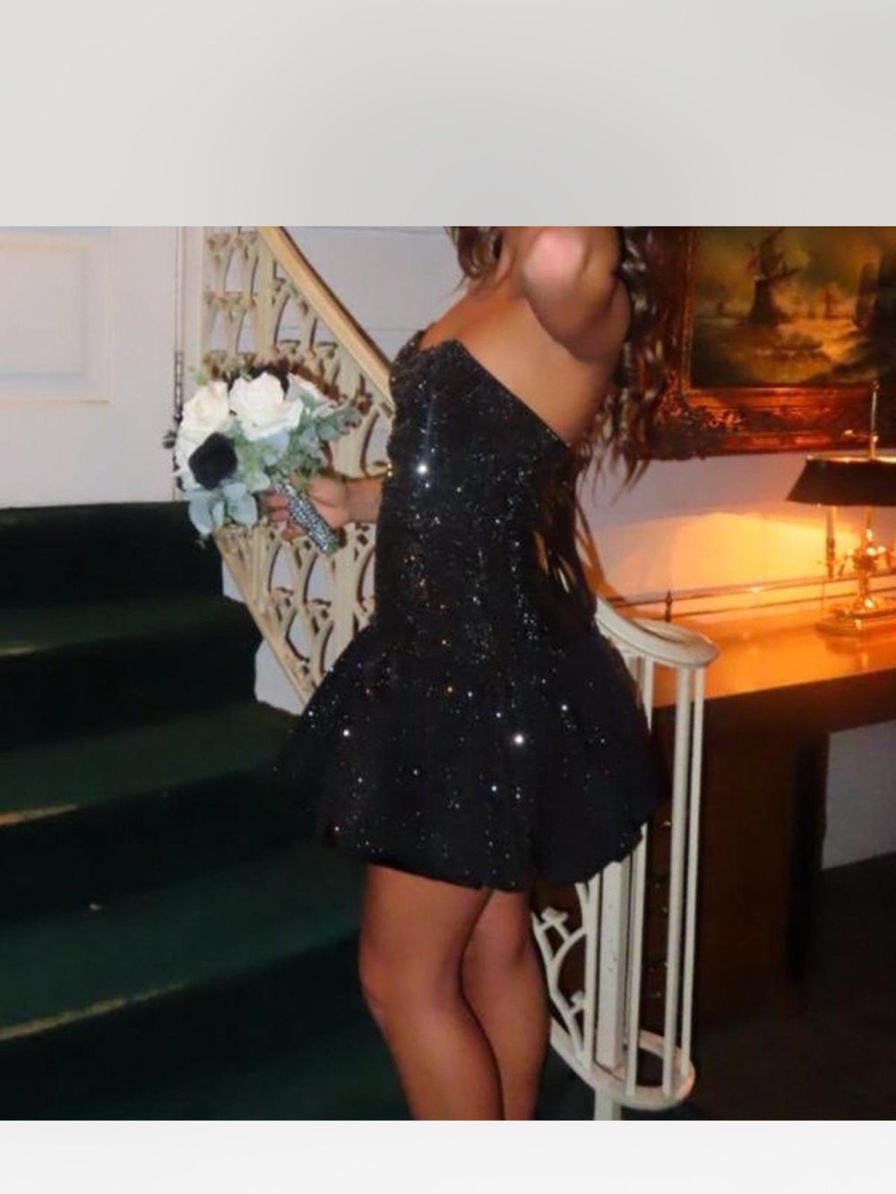 Black Rhinestone Ava Presley size 0 Party Dress - Picture 2 of 6